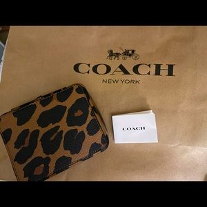 New Coach Leopard Print Travel Jewelry